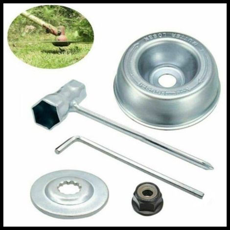 4pcs / Set Pièces, pour débroussailleuse de coupe-bordures STIHL, accessoires d'entretien adaptateur de lame d'herbe de mauvaises herbes, (1/5)