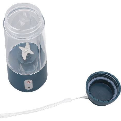 Gobelet presse-agrumes électrique 300 ml, batterie 1200 mAh, utilisation simplifiée, chargement USB, format portable, vert foncé. Idéal pour le bureau. (1/5)