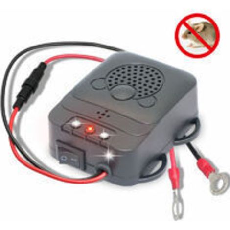 Ultrasonic pest repeller for cars, electronic mouse and marten repeller with LED flashing lights for cars, barns and kitchens. (1/5)
