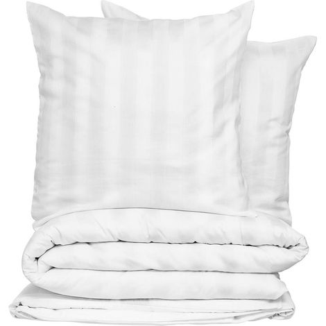 Parure de lit Isadora 260x240cm blanc - Atmosphera créateur d'intérieur (1/4)