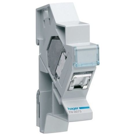 Hager – Connecteur RJ45 Cat.6 STP – Blindé – 250 Mhz – Pour installations de communication modernes – Compatible grade 2TV