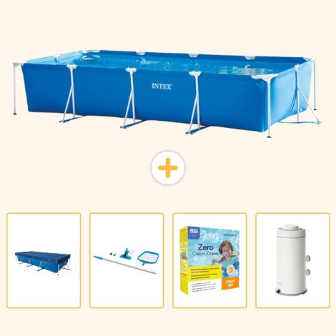 Intex Piscine Tubulaire Rectangulaire - 450x220x84 cm - 5-pièces S91 (1/5)