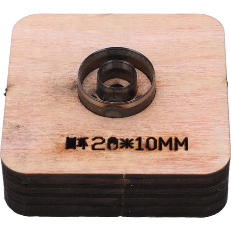 Emporte-pièce cuir 20x10mm forme anneau rond, outil de découpe poinçon moule artisanal pour bricolage DIY (1/5)
