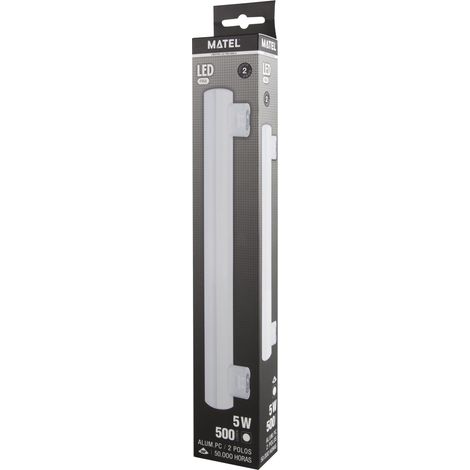 Linestra led matel 30cm 5W 2polos 6400K (1/3)