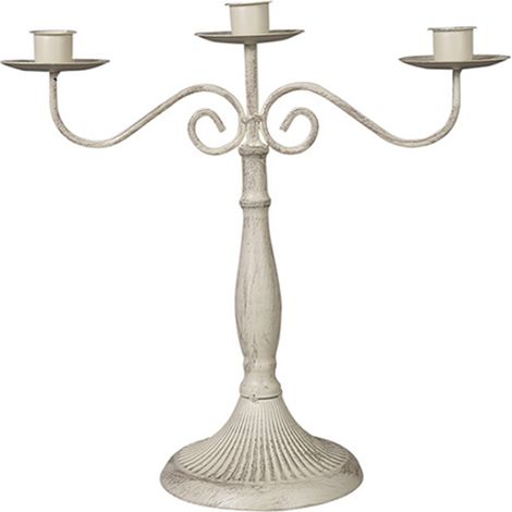 Bougeoir en métal nordique 3 branches, décoration de table pour centre de table. (1/5)