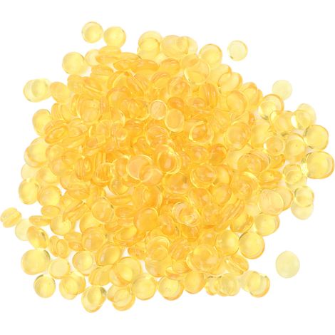 Granulés de colle thermofusible jaunes transparents pour extensions de cheveux (100 g) - Idéal pour la confection de perruques et d'extensions. (1/5)