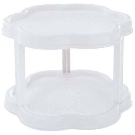 Cuisine a poser étagère a épices rotatives Étagère à Épices Porte Épice Rotative Étagère à Épice Support de Stockage epices rangement cuisine petit plateau tournant pour epices blanc,-Chrom (1/5)
