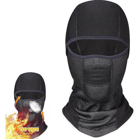 Masque de ski moto en polaire, cache-cou coupe-vent et imperméable pour le vélo (1/5)