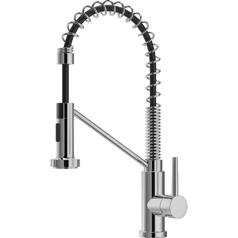 Rubinetto per cucina con doccetta estraibile in Acciaio inossidabile Cromato - ROFLEX (1/5)