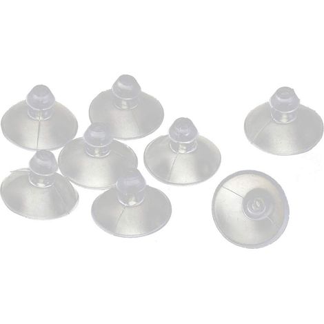 Rubber Home Desk Glass Transparent Anti-Collision Suction Cups Sucker Hanger Pads (Pack of 8)