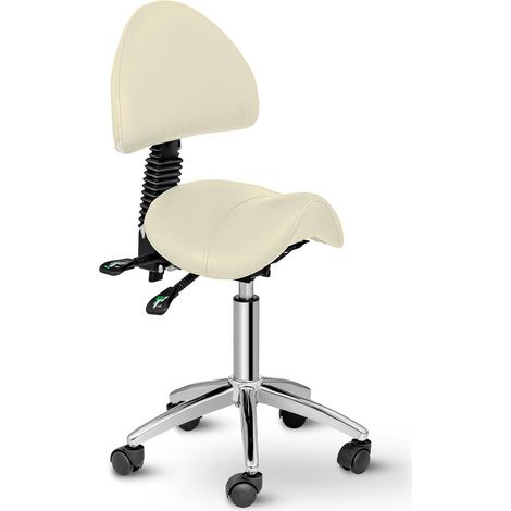 Sill贸n cosm茅tico Berlin con respaldo giratorio ajustable - beige (1/4)