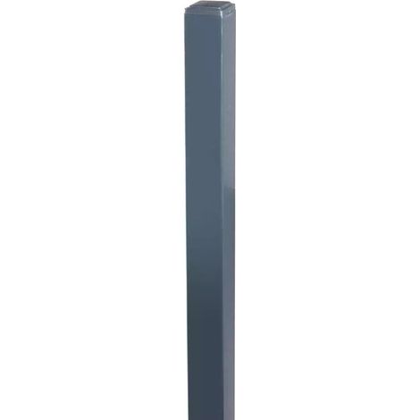 palo in metallo verniciato grigio 40x40x125 cm