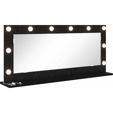 Miroir de vanité Rectangulaire Chêne noir 100 x 45 x 18 cm