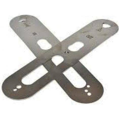 Paire de plaques de propreté en inox largeur 55 mm pour garnitures XS4 - SALTO