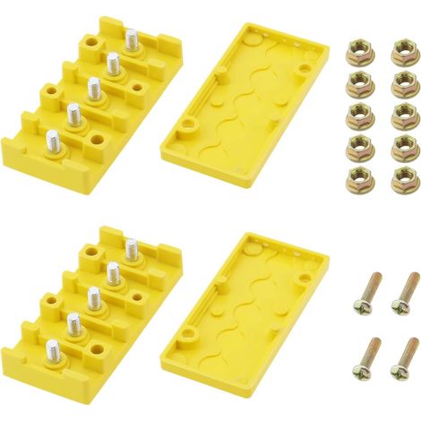 Lot de 2 boîtes de connexion pour vélo électrique à 5 pôles - Boîtier d'isolation pour modification de vélo électrique avec écrous à vis (1/5)