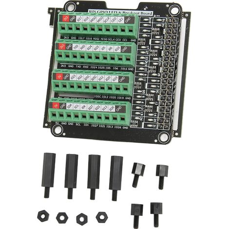 Bornier LED 3.3V 3A Module de dérivation pour RPi A+ 3A+ B+ 2B 3B 3B+ 4B (1/5)