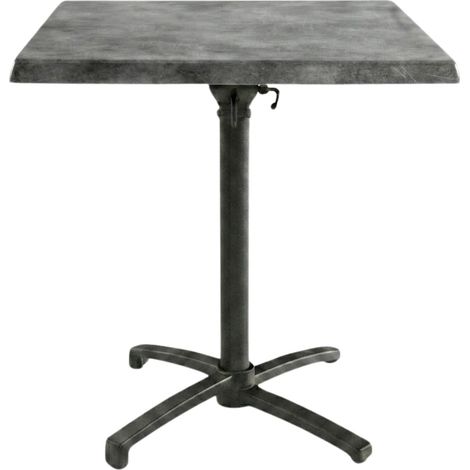 Table Pliable 60x60 cm plateau Stratifié moulé modèle TABLE COPPER MOULÉ  pied T-One (1/3)