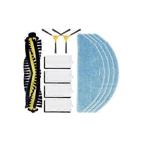 Accessoires pour robot aspirateur S7 Pro : brosse latérale rotative, filtre HEPA, chiffon de nettoyage et pièces détachées. (1/5)