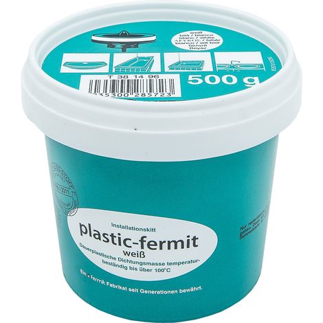 Cornat guarnizione massa Fermit di plastica, dauerplastisch pannelli, in particolare sulla comparsa della valvola di scarico in waschtischen, 500 g, 1 pezzi, bianco, t381496