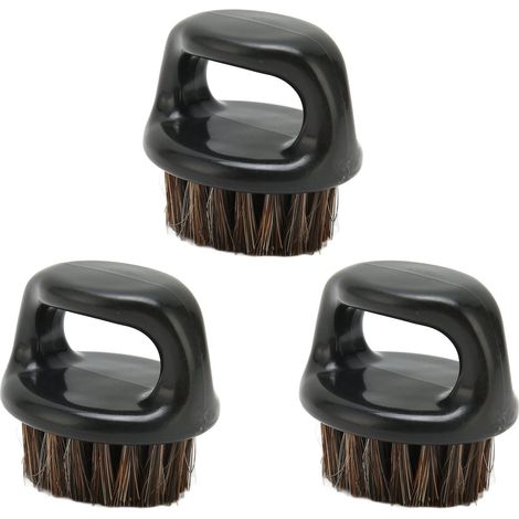Lot de 3 brosses à barbe pour homme, manche rond sans bavures, confortable et pratique pour le nettoyage et le rasage du visage. (1/5)