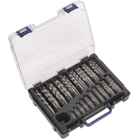 Sealey DBS170FG HSS Fully Ground Drill Bit Assortment 1-10mm 170pc (1/3)
