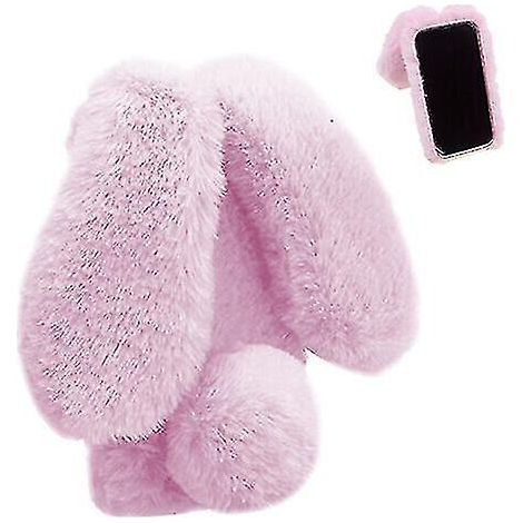 Nouvelle coque compatible avec Nokia G21/G11, motif lapin mignon et duveteux, en peluche. Idéale pour les filles. Compatible avec Nokia G21/G11. (1/4)