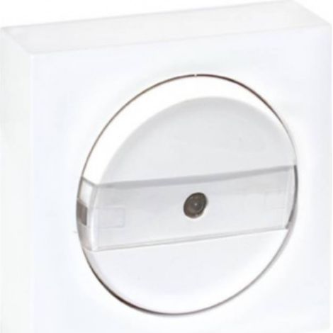 60907 Eur'ohm Dune Bouton Poussoir Porte-étiquette Lumineux Blanc