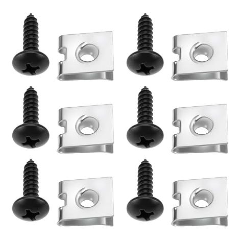 Clips de Fixation Voiture Ensemble de Vis de Fixation en Métal pour Divers équipements Industriels de Garde-Boue Automobiles (1/5)