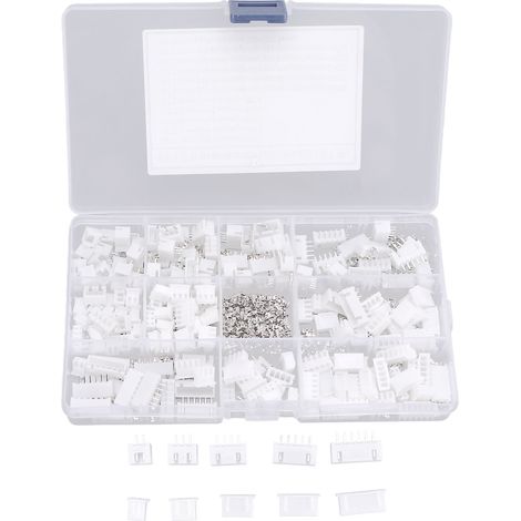 Connecteur femelle 2.54mm lot de 500 pièces kit broches et boîtiers pour câblage, jeu de connecteurs header à souder, embases et fiches pour cartes électroniques. (1/5)