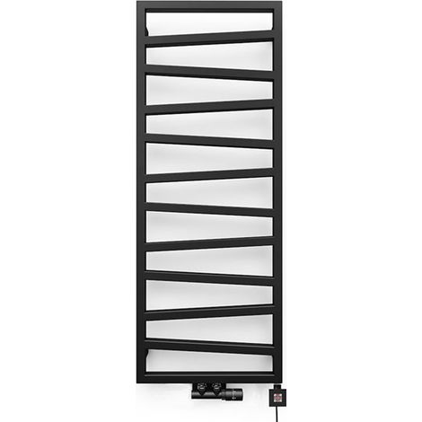 Scaldasalviette misto nero di 835mm di altezza e 500mm di larghezza - 320 Watt - ZIG835/500KDZ8N
