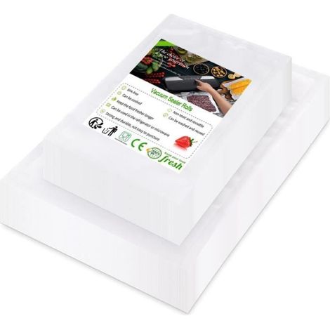 Sac Sous Vide Alimentaire de 100Sacs 20CMx30CM+100Sacs 15CMx25CM Sacs Sous Vide Pack, sans BPA (1/4)
