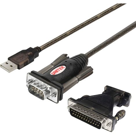 UNITEK Y-105A cable de serie Negro 1,5 m USB tipo A DB-9 (1/3)