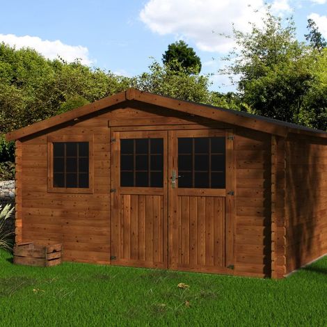 Casetta in legno da giardino 398x398 cm