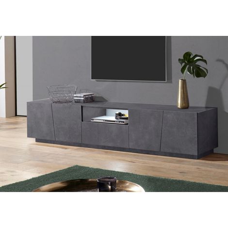 Web Furniture Porta TV Vega in Melaminico Ardesia - 220 cm (1/4)