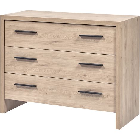Commode adulte contemporaine chêne clair Violetta (1/5)