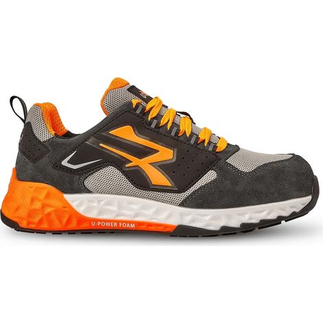 Scarpe antinfortunistiche U-Power Jaime ESD S1PS HI HRO FO SR - 40 - Nero/Arancione