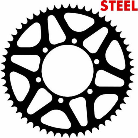 Pignone in acciaio per stunt 55 denti-530 per Suzuki GSX-R 1000 (2001-2008) SV 1000 GSF 1250 1300 (1/5)