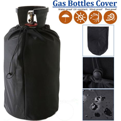 Housse De Réservoir De Propane 31x59cm, Housse De Protection Pour Bouteille De Gaz De 20 Lb, Couvercle De Réservoir De Gaz Anti-UV Imperméable Résistant Au Vent Pour Jardin Extér (1/4)