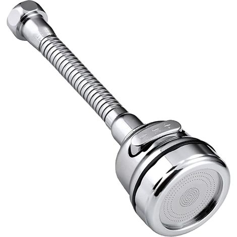 Rallonge Robinet Cuisine, Brise jet Robinet Cuisine, 360°Pivotant Economie d'eau Robinet de Cuisine, avec 4 accessoires, pour les Accessoires de Cuisine et de Salle de Bain (3 Modes) (1/5)