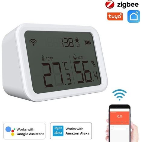 Tuya Smart ZigBee Sensore di Temperatura Umidità e Intensità Luminosa (1/5)