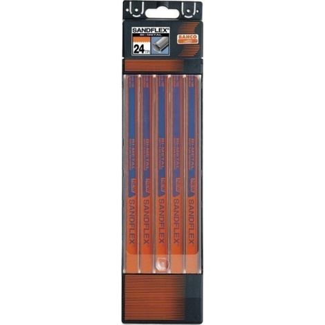 Hoja Sierra Mano 300Mm 24Dpp Met Bim.Cob Sandflex Bahco 5 Pz