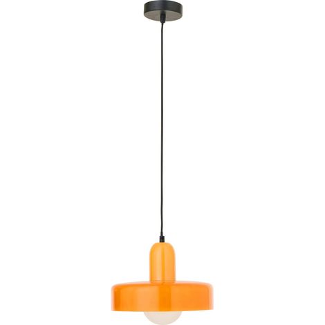 Plafonnier rétro en verre orange - orange (1/5)