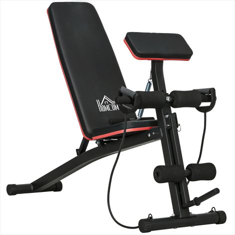 Vélo d'appartement Banc de musculation pliable en acier (1/5)