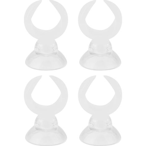 Pinces à ventouse pour aquarium, supports de tuyaux d'air, colliers de serrage (blanc, diamètre intérieur 17,6 mm)