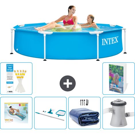 Frame Pool Rund - 244x51 cm - 7-teilig S134