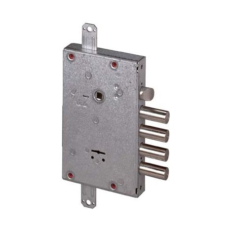 SERRATURA METALLO APPLICARE 57515 + CANTIERE CISA  DM LUNGA M4+SCR IP.MM 28 E.MM 64