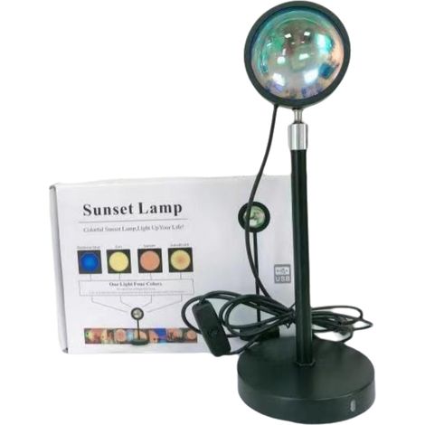 Lampe Projecteur Coucher De Soleil - Contrôle App Et Bouton Poussoir - Pour Décoration Chambre Fête Intérieure - 1 Pièce (1/5)