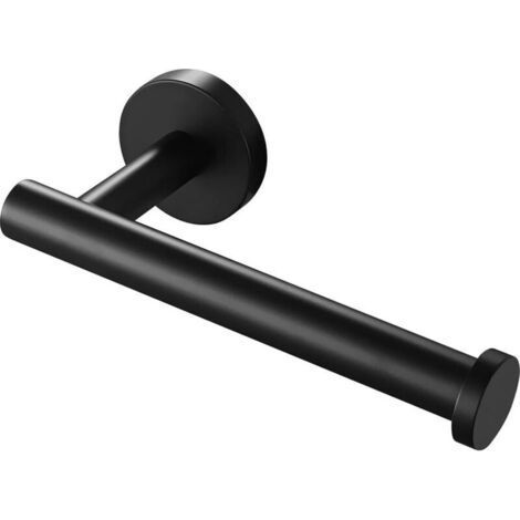 Matte Black Toilet Paper Holder Klorollenhalter Klopapierhalter Stainless Steel SUS304 Toilet Roll Holder Paper Holder£Black (1/4)