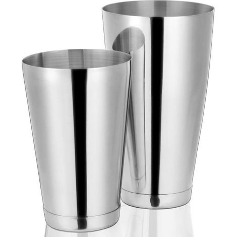 Shaker Boston En Acier Inoxydable - Double Cloche Pour Cocktails - Compatible Bar Maison Restaurant - Lot De 2 Pièces (1/5)