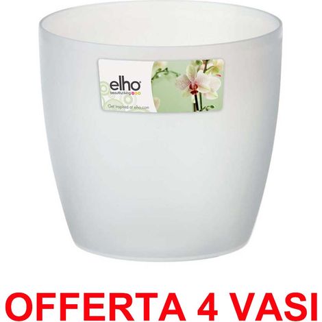 OFFERTA 4 VASO ORCHIDEE BRUSSELS ORCHID 12,5CM TRANSPARENT ELHO